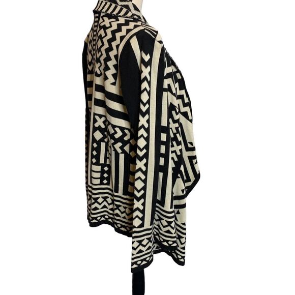 Staring at Stars Cardigan Womens Medium Draped Southwestern Print Long Sleeve - Picture 3 of 14